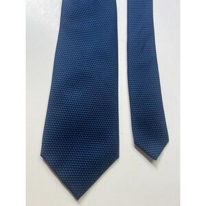 Tincati Milano Blue Luxury Tie 100% Silk Made In Italy Long 63 Inch